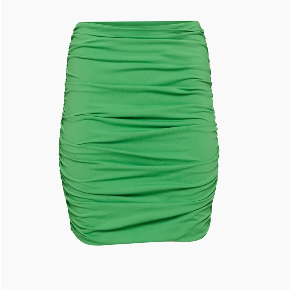 Aritzia Babaton Gehry Countour Skirt—Gloss Green